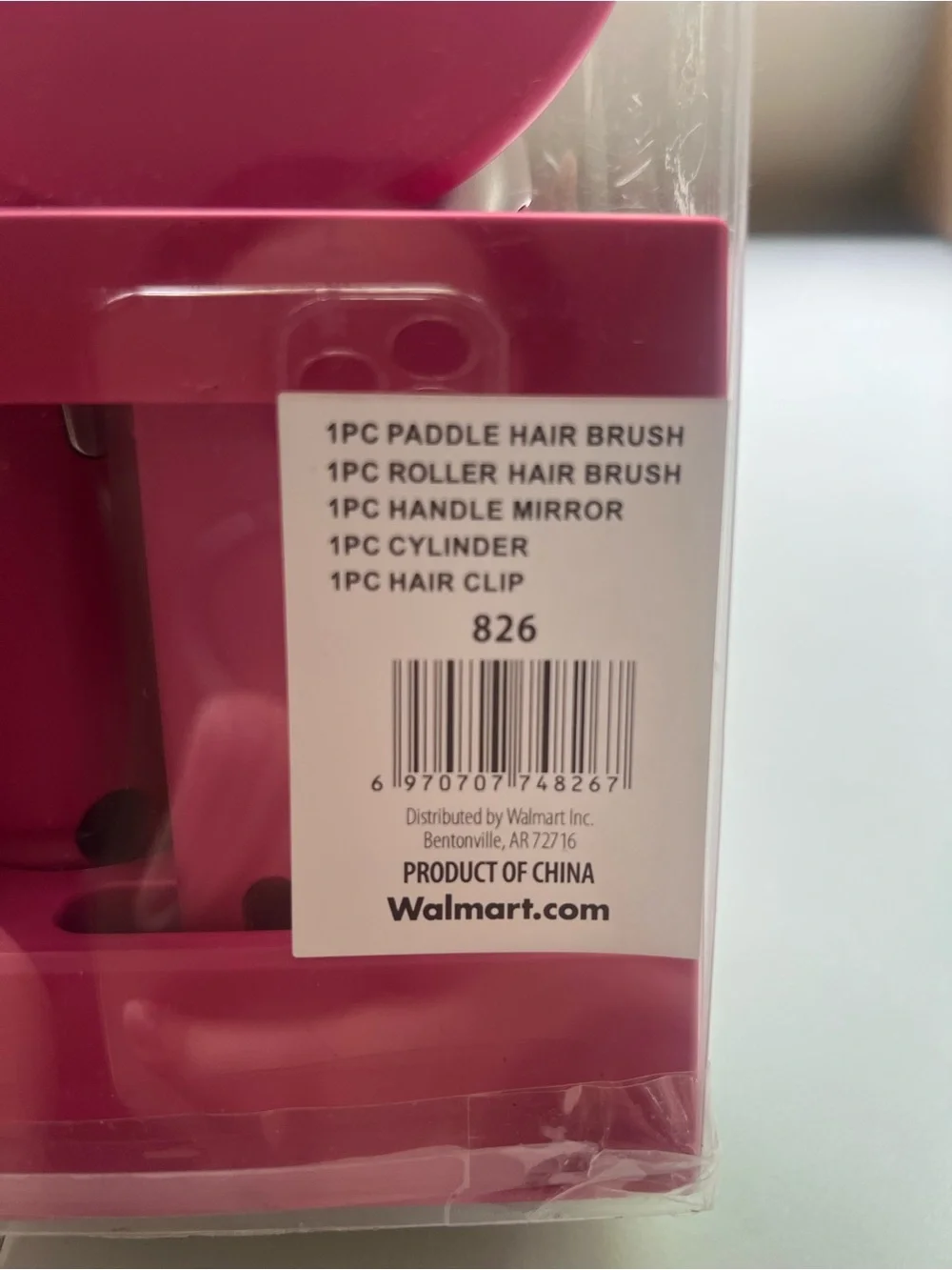 5-Piece Hair Brush Set, Adults and Teens, Pink